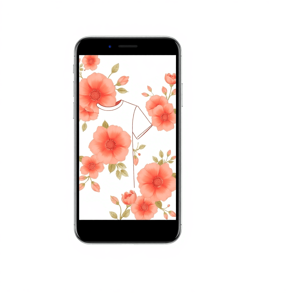 AI generated designs on phone